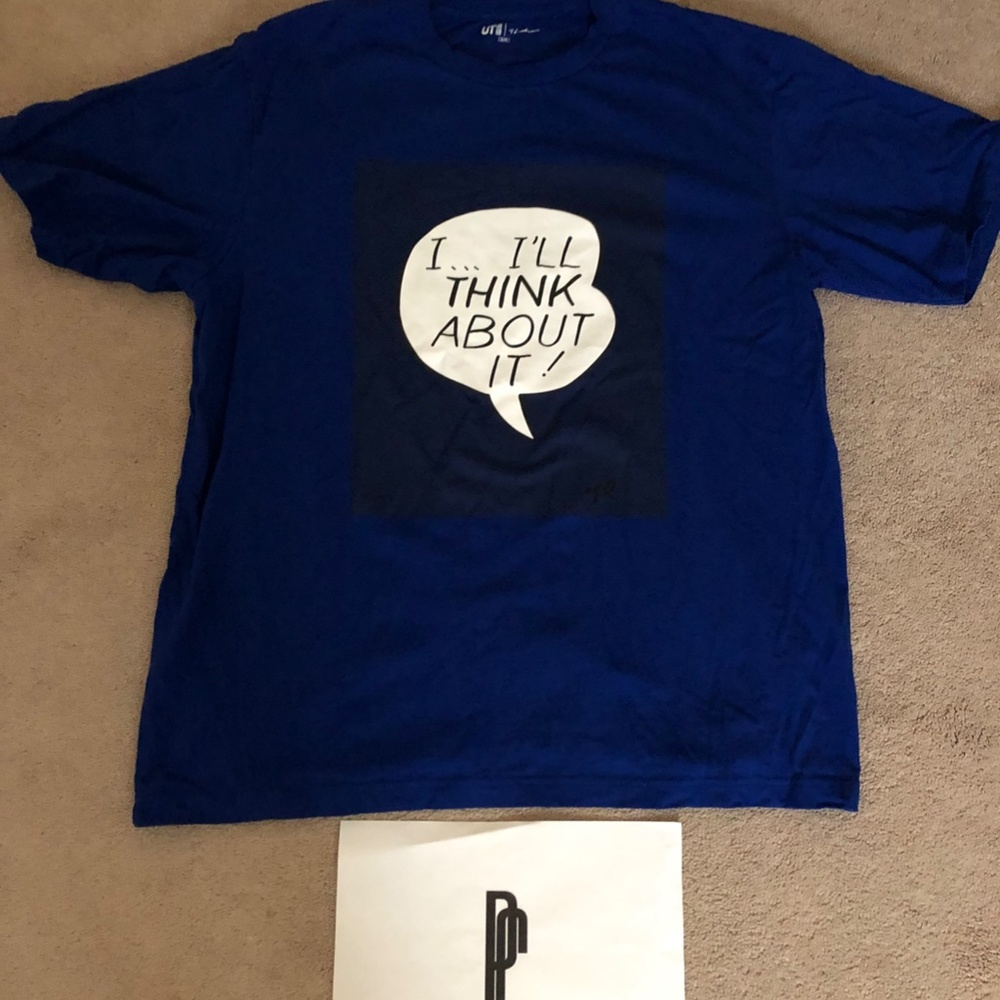 Uniqlo x Roy Lichtenstein "I'll Think About It" T-Shirt - Picture 2 of 4